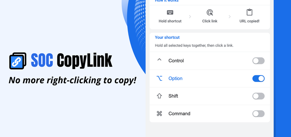 SOC CopyLink - Sao chép link nhanh, làm việc hiệu quả